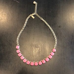 Hot pink jeweled necklace